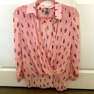 Ivy Jane cactus 🌵 blouse size XS
